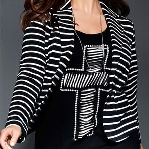 Lane Bryant striped blazer